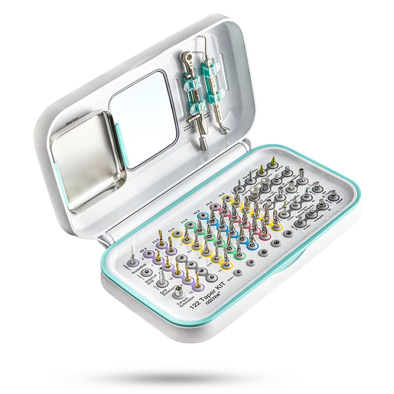Osstem 122 Taper Kit – complete dental implant surgical kit